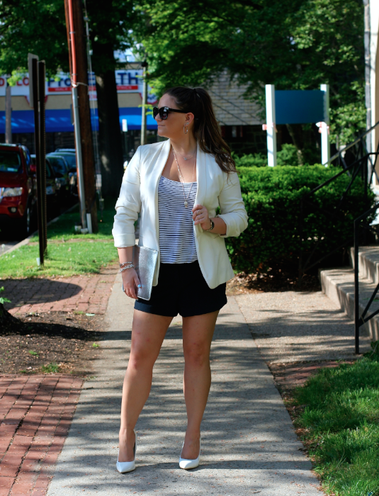 Black Blazer with Black Shorts Outfits For Women (29 ideas & outfits)